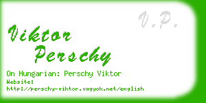 viktor perschy business card